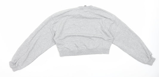 H&M Womens Grey Cotton Pullover Sweatshirt Size S Pullover