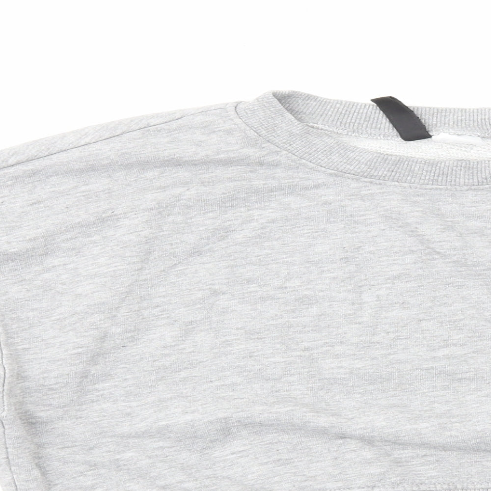 H&M Womens Grey Cotton Pullover Sweatshirt Size S Pullover