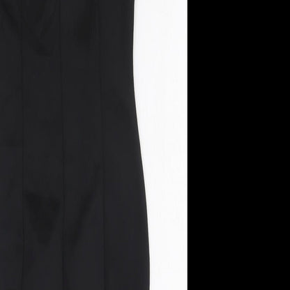 AX Womens Black Polyester Tank Dress Size 8 Scoop Neck Pullover