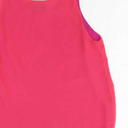 Womens UK Size 12 Topshop Pink Basic Tank
