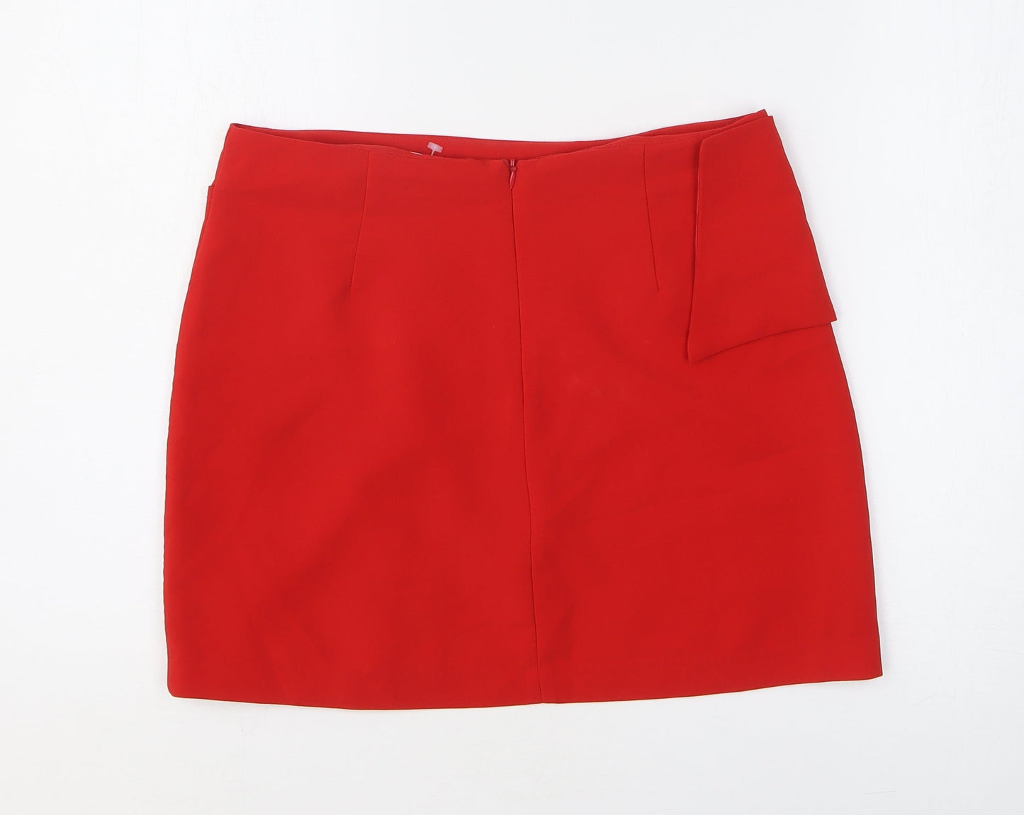 K.Zell Womens Red Polyester Bandage Skirt Size 30 in Zip