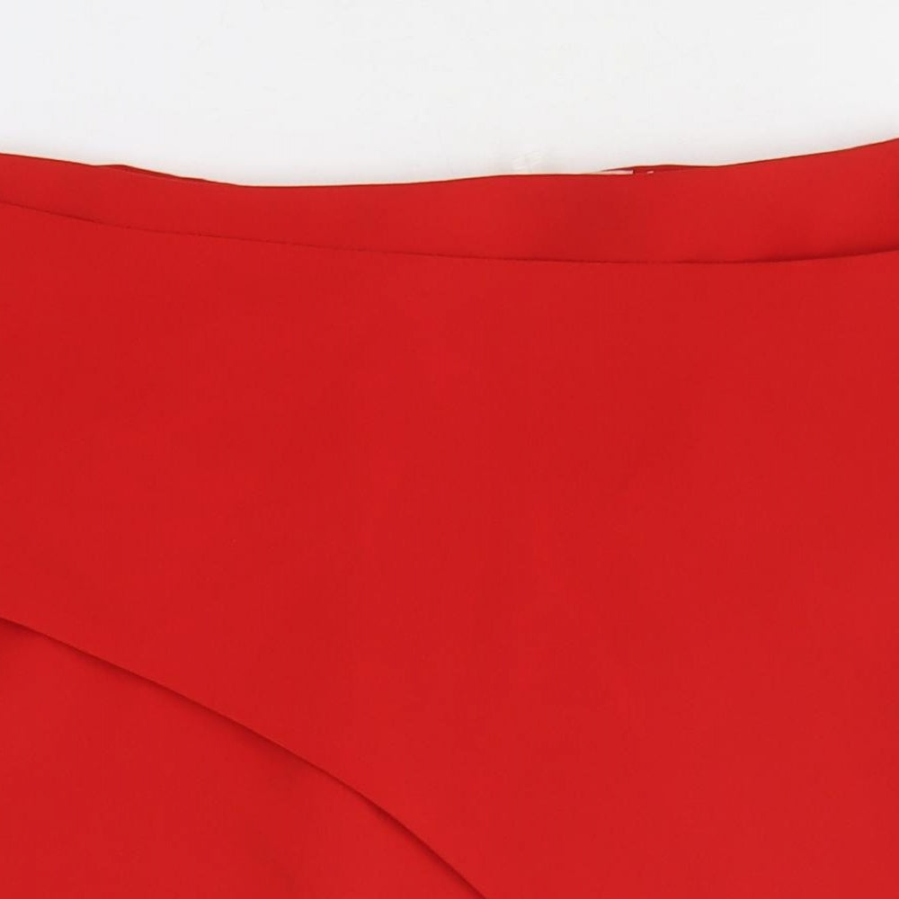 K.Zell Womens Red Polyester Bandage Skirt Size 30 in Zip