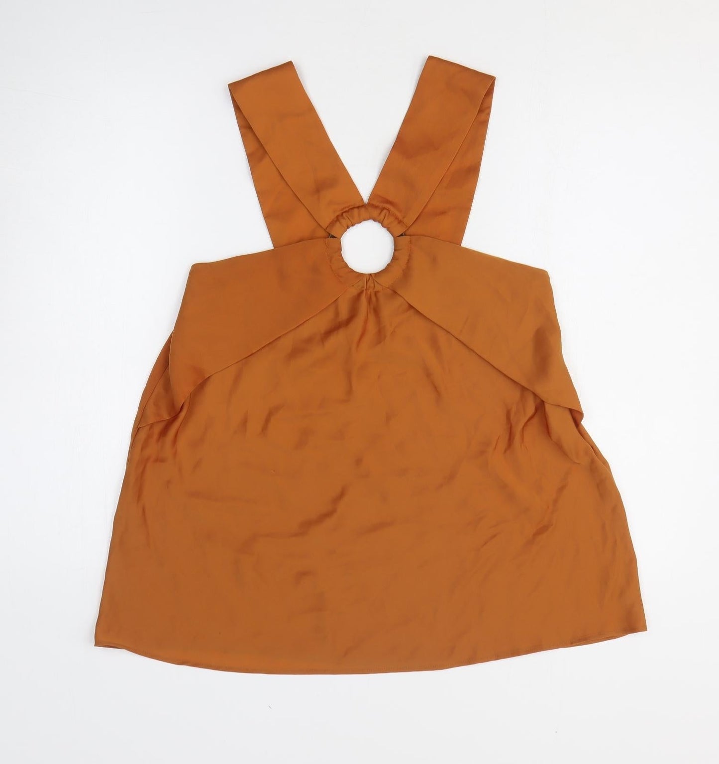 Womens UK Size 8 NEXT Orange Basic Tank