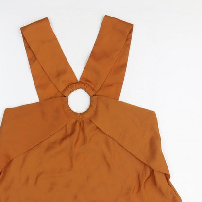 Womens UK Size 8 NEXT Orange Basic Tank