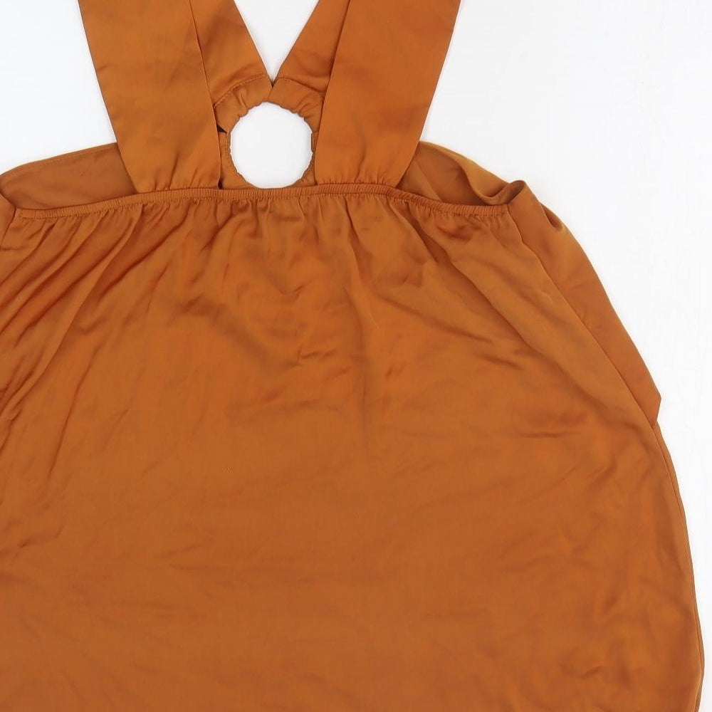 Womens UK Size 8 NEXT Orange Basic Tank