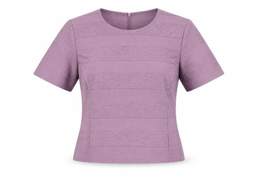 Womens UK Size 14 Country Casuals Purple Basic T-Shirt