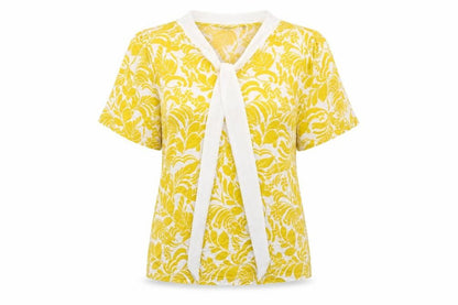 Womens UK Size 6 Marks and Spencer Yellow Basic T-Shirt