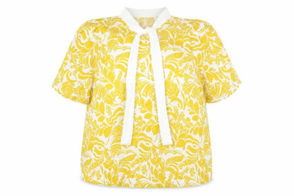 Womens UK Size 14 Marks and Spencer Yellow Basic Blouse
