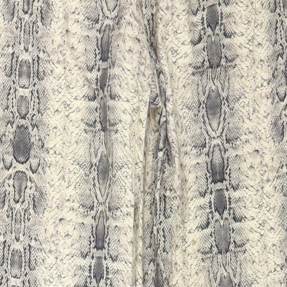 A&G Womens Beige Animal Print Cotton Straight Jeans Size 14 L26 in Regular Zip - Snake Print