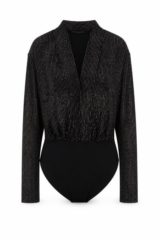 Womens UK Size XS Primark One-Piece Black Bodysuit