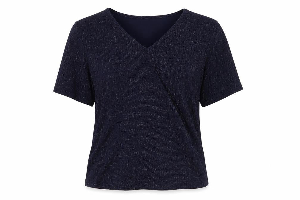 Womens UK Size M Planet Blue Basic Blouse