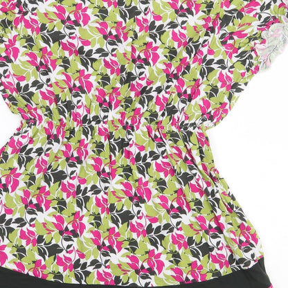 Womens UK Size 10 Per Una Green Basic Blouse
