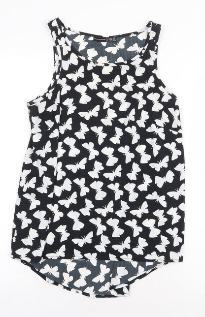 Womens UK Size 8 Atmosphere Black Basic Tank