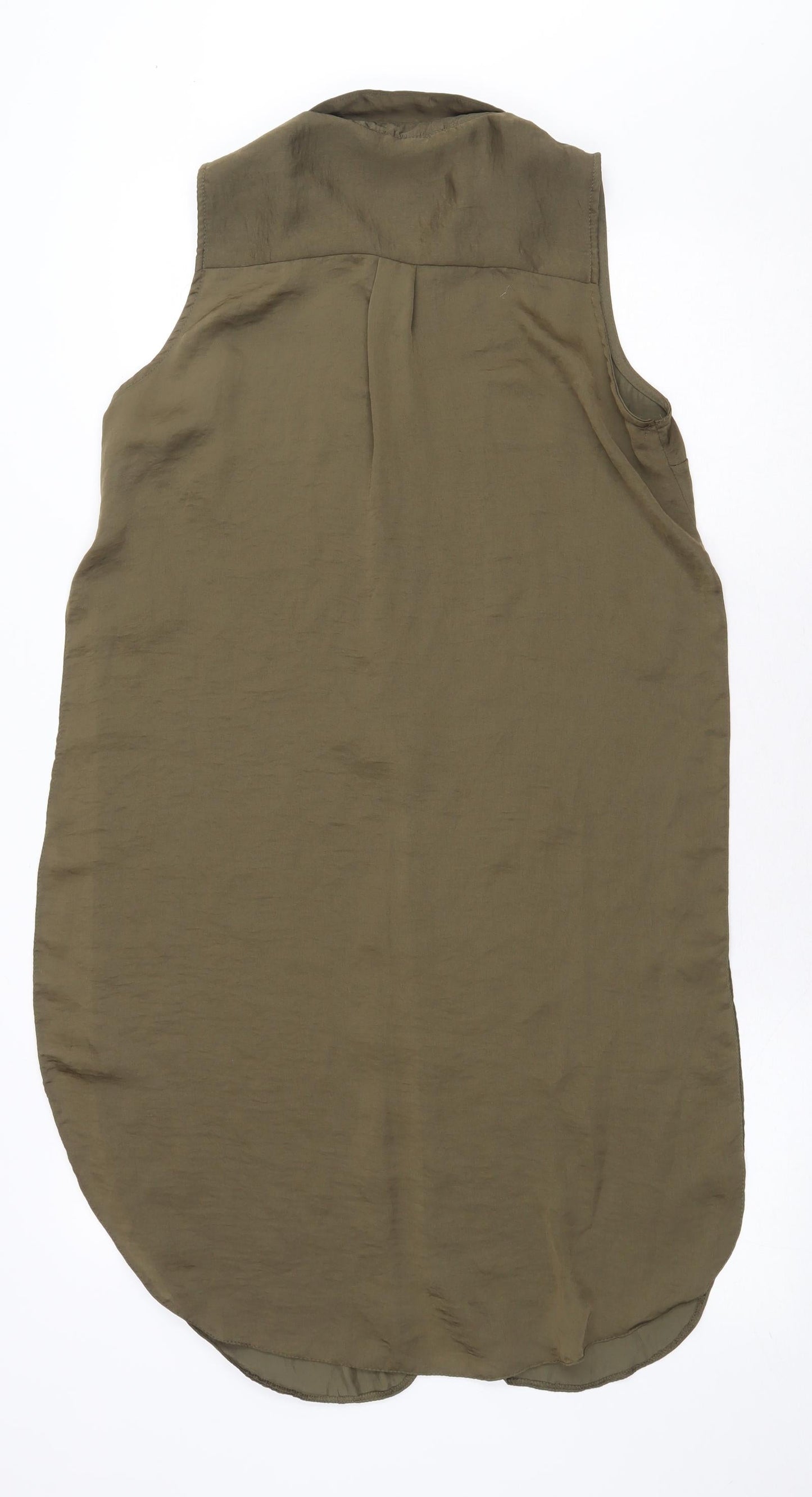 Womens UK Size 14 Atmosphere Green Basic Button-Up