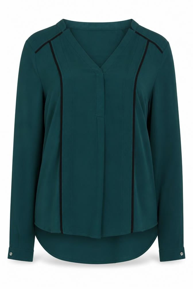 Womens UK Size 10 Jones New York Green Basic Blouse