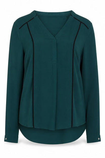 Womens UK Size 10 Jones New York Green Basic Blouse