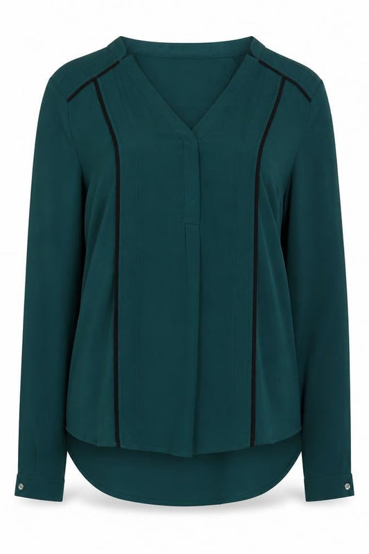 Womens UK Size 10 Jones New York Green Basic Blouse