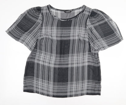 Womens UK Size 16 Marks and Spencer Black Basic Blouse