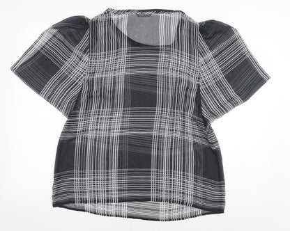 Womens UK Size 16 Marks and Spencer Black Basic Blouse