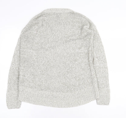 Womens UK Size S New Look Grey Pullover Jumper