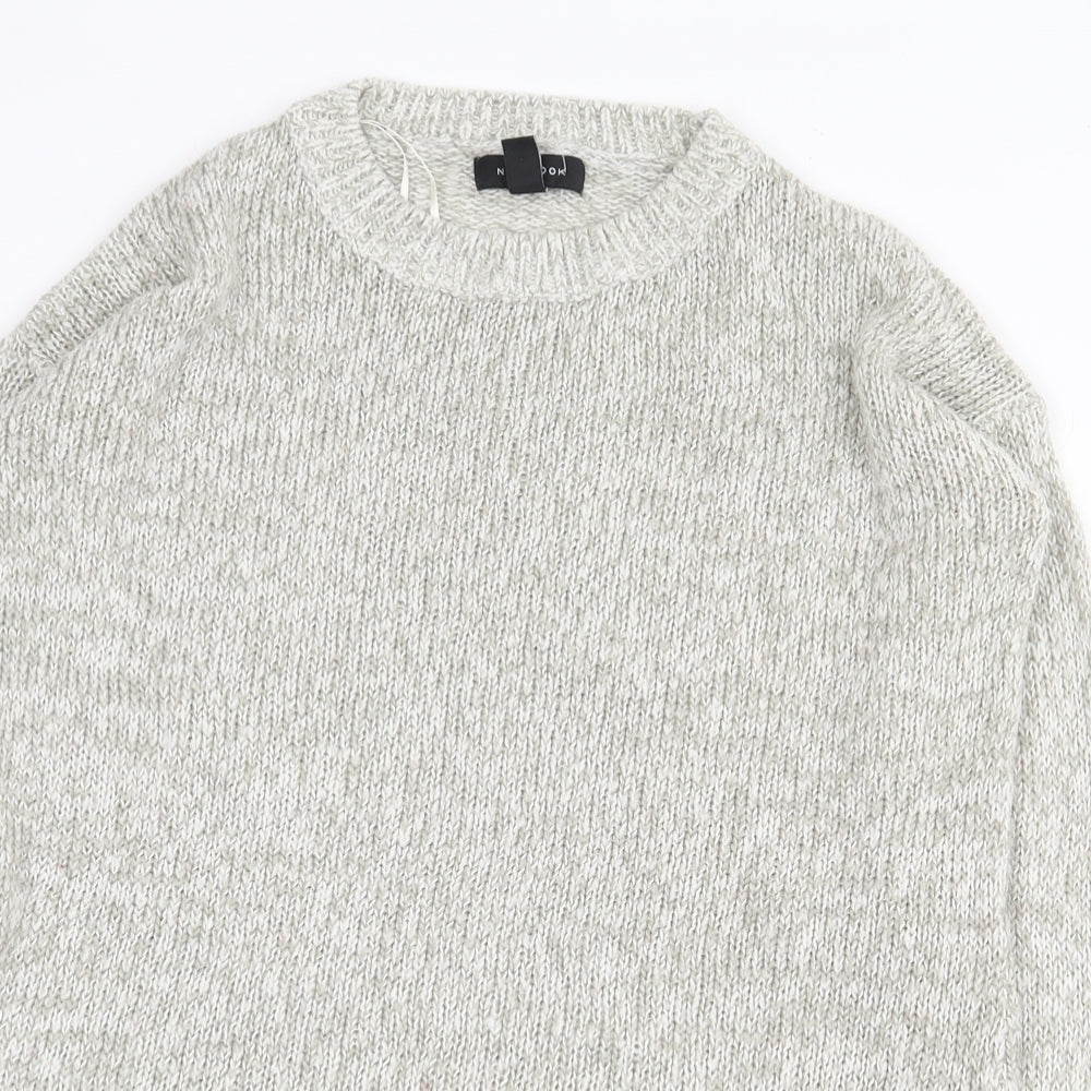 Womens UK Size S New Look Grey Pullover Jumper