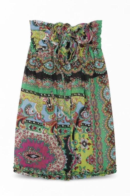 TFNC Womens Multicoloured Geometric Polyester A-Line Size XS Off the Shoulder Pullover