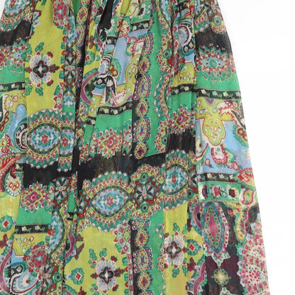 TFNC Womens Multicoloured Geometric Polyester A-Line Size XS Off the Shoulder Pullover