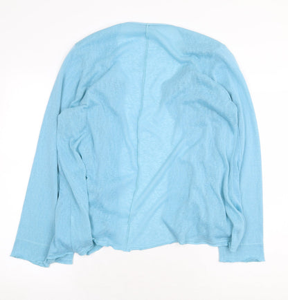 Womens UK Size L Marks and Spencer Blue Cardigan Jumper