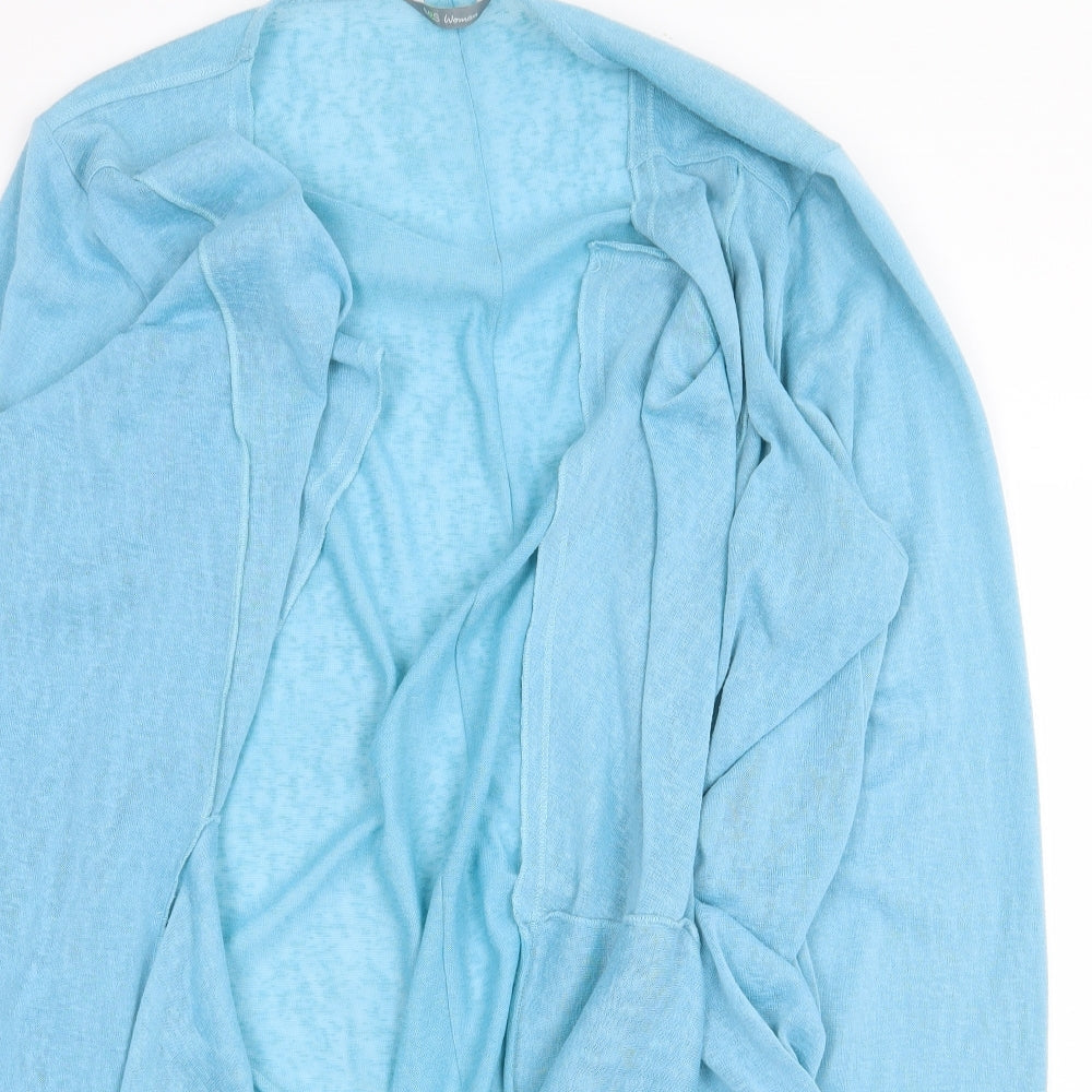 Womens UK Size L Marks and Spencer Blue Cardigan Jumper