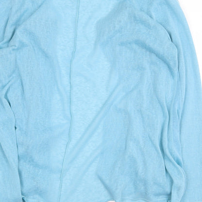 Womens UK Size L Marks and Spencer Blue Cardigan Jumper