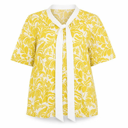Womens UK Size 10 Marks and Spencer Yellow Basic Blouse