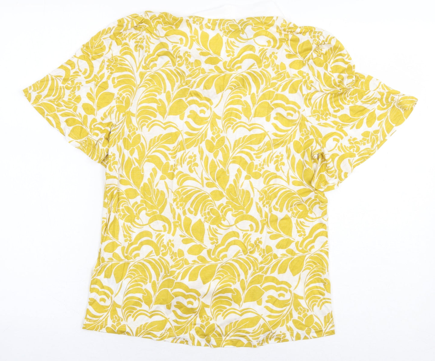 Womens UK Size 10 Marks and Spencer Yellow Basic Blouse