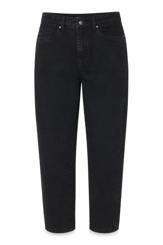 Womens UK Size 8 Boohoo Regular Fit Straight Black Jeans