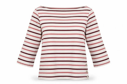 Collections Womens White Striped Polyester Basic Blouse Size 10 Roll Neck
