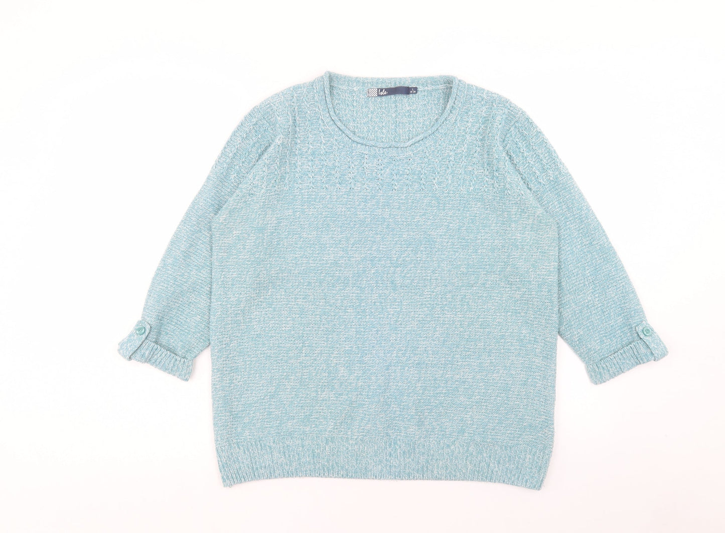 Womens UK Size L EWM Blue Pullover Jumper