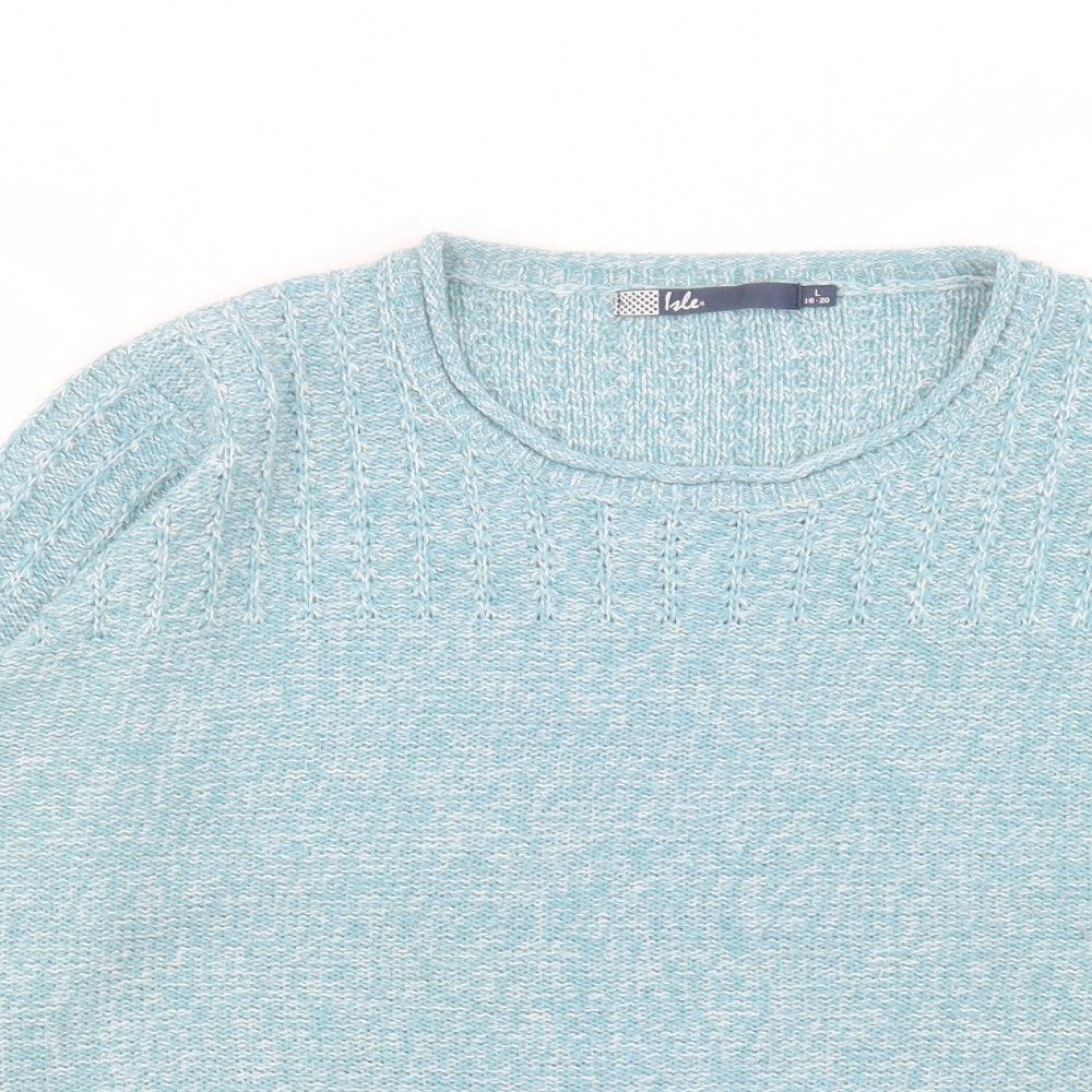 Womens UK Size L EWM Blue Pullover Jumper
