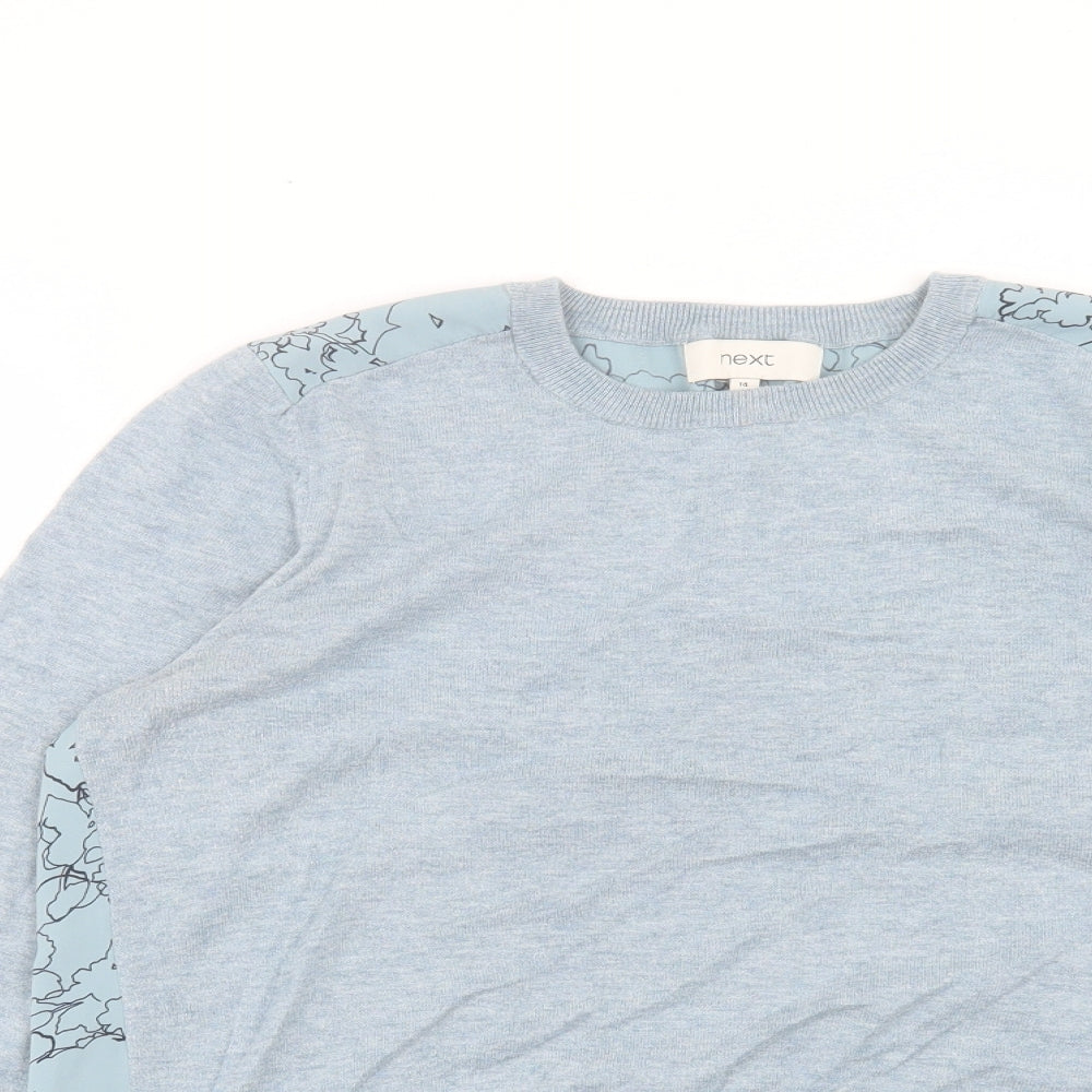 Womens UK Size 14 NEXT Blue Pullover Jumper