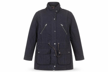 Marks & Spencer Womens Blue Jacket Coat Size 10 Zip