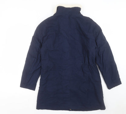 Womens UK Size 8 Per Una Blue Parka Coat