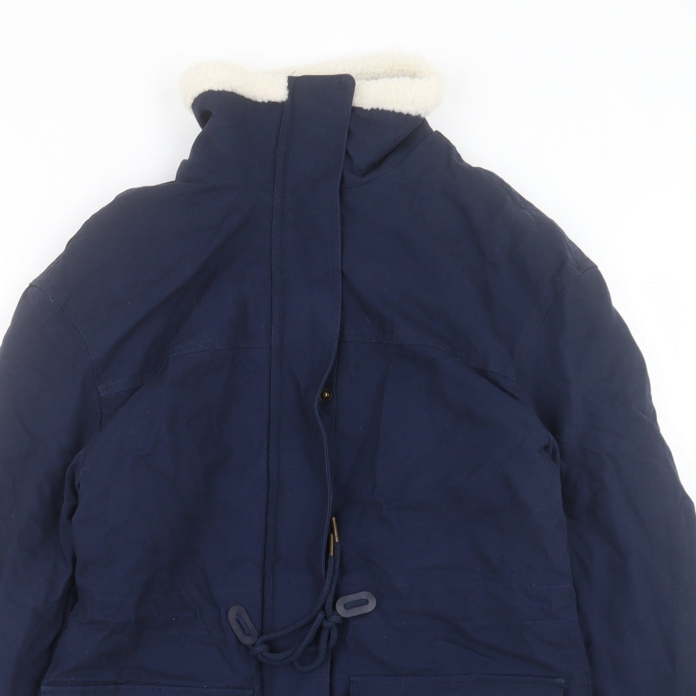 Womens UK Size 8 Per Una Blue Parka Coat