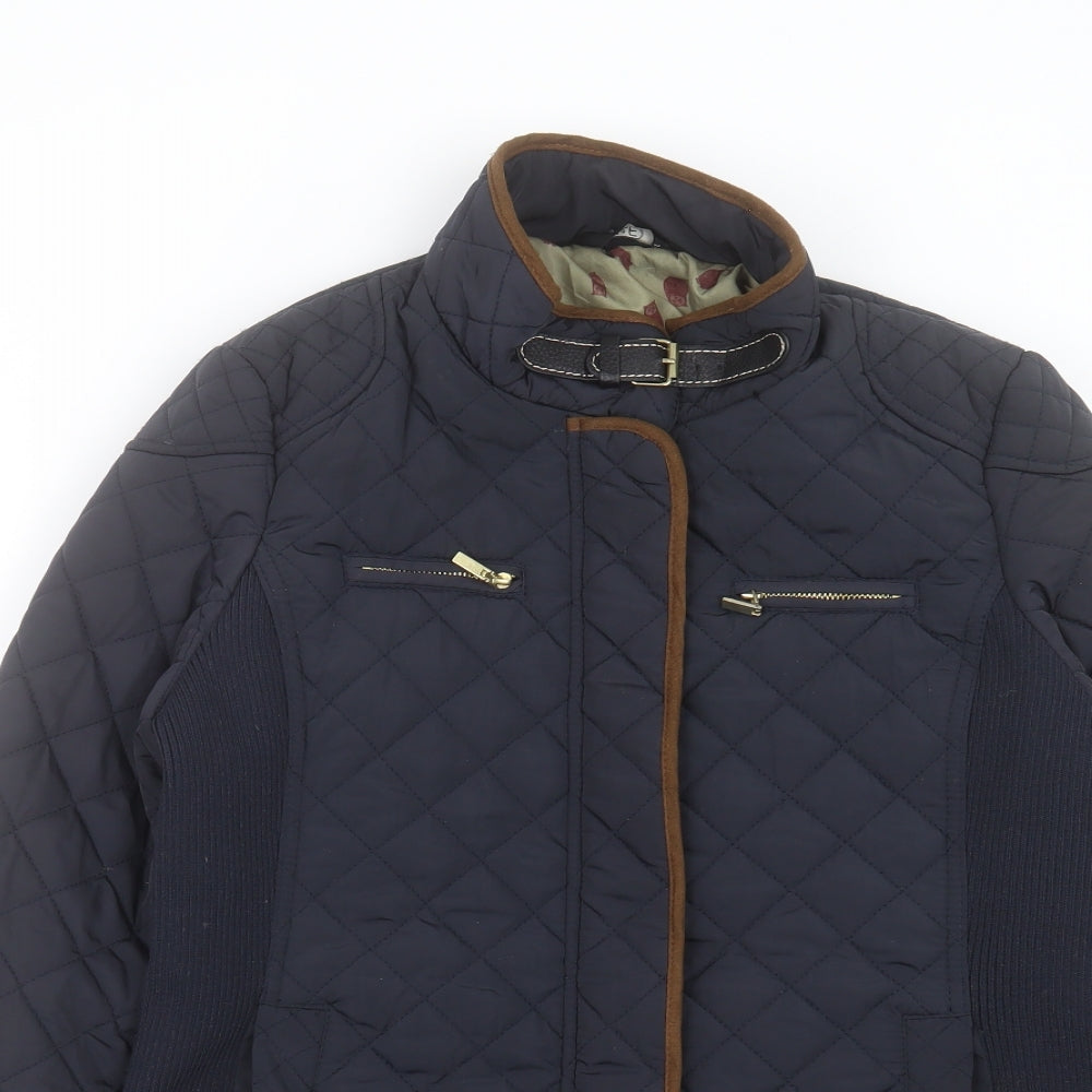 F&F Womens Blue Jacket Size 10 Zip