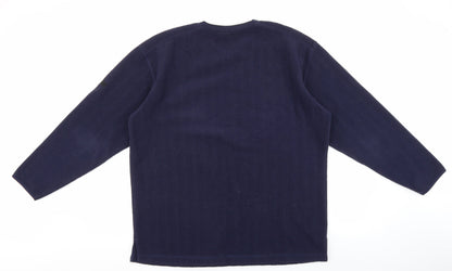 Nx sport Mens Blue Polyester Pullover Sweatshirt Size M