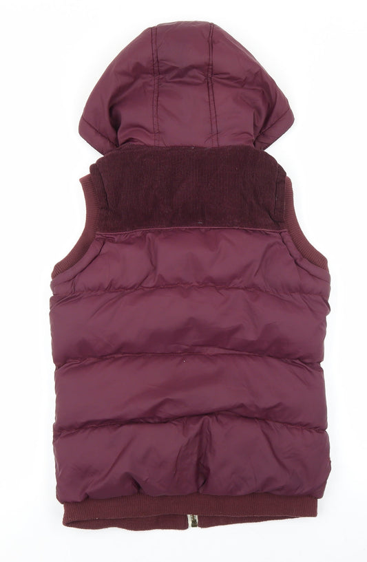 Blonde & Blonde Womens Purple Gilet Jacket Size 8 Zip