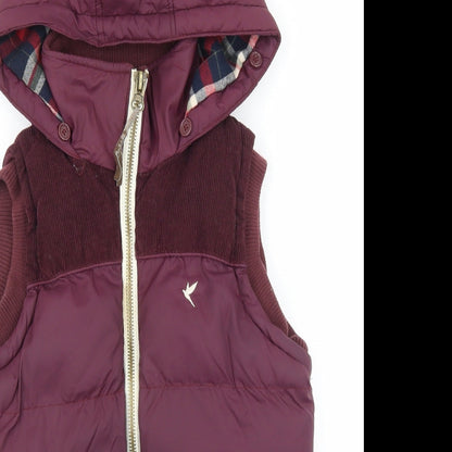 Womens UK Size 8 Blonde & Blonde Purple Gilet
