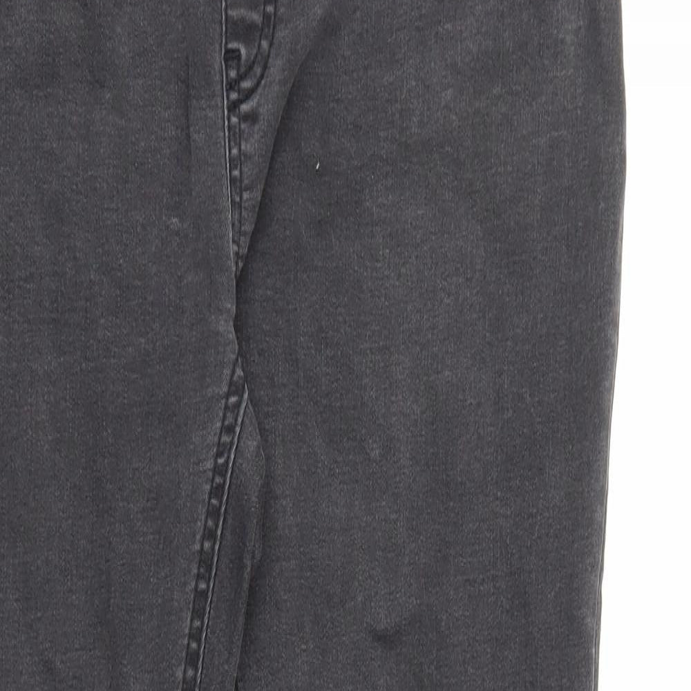 ASOS Womens Grey Cotton Skinny Jeans Size 10 L29 in Regular