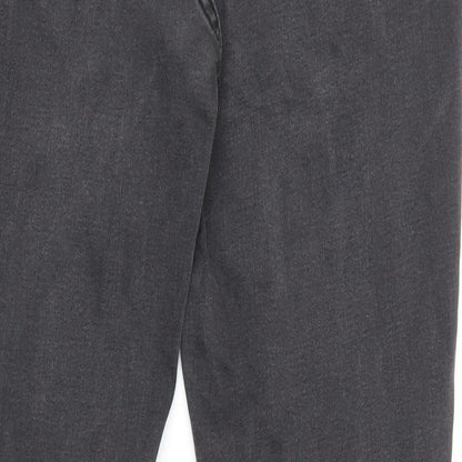 ASOS Womens Grey Cotton Skinny Jeans Size 10 L29 in Regular