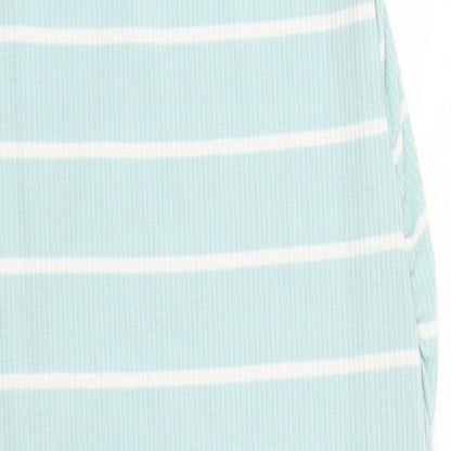SheIn Womens Blue Striped Cotton Tank Dress Size L Round Neck Pullover