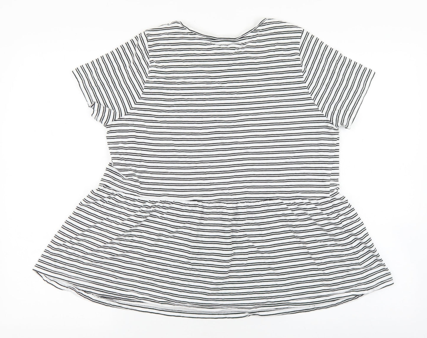 Womens UK Size 10 New Look Multicoloured Basic T-Shirt