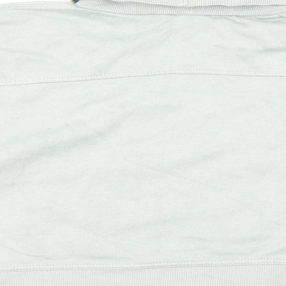 Zara Womens Green Cotton Pullover Sweatshirt Size S Pullover
