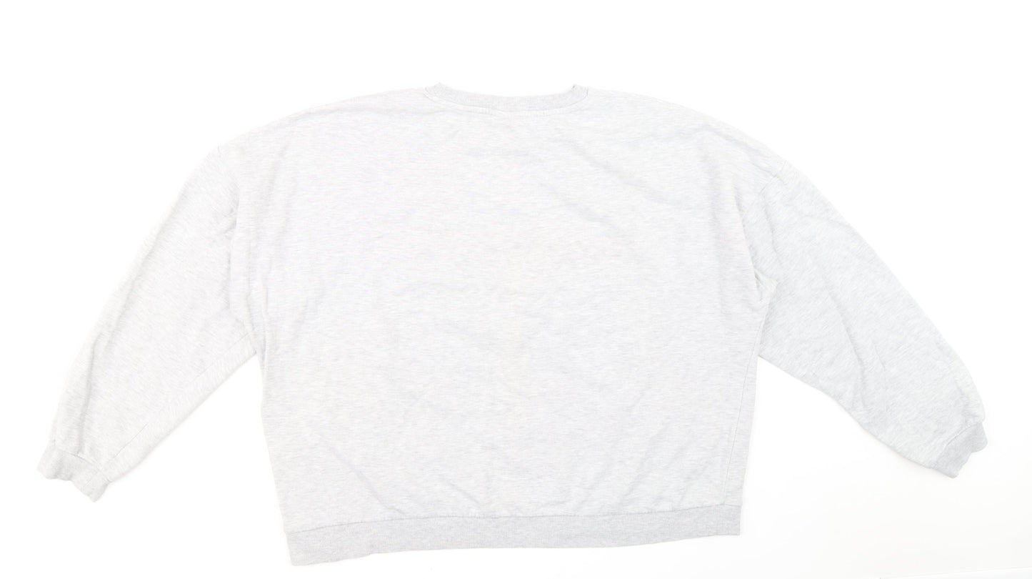 Difuzed Womens Grey Cotton Pullover Sweatshirt Size 22 Pullover